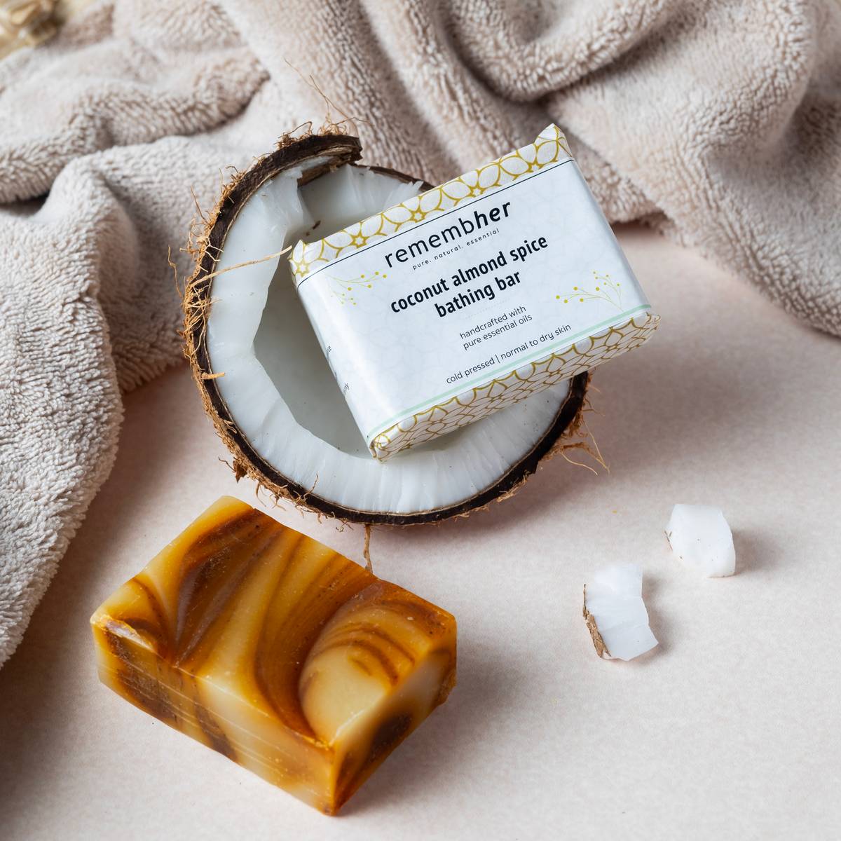 Coconut Almond Spice Exfoliating Bathing Bar Coconut Almond Spice Exfoliating Bathing Bar