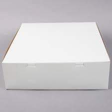 Qson Cake Box 16x16x5 White Plain