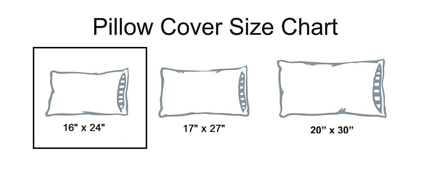 Pillow Cover Framed Glace Cotton 300 TC - Striped - White