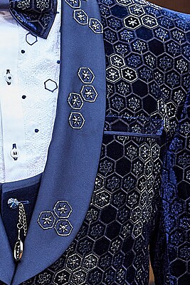 Azure Weave Opulence Tuxedo