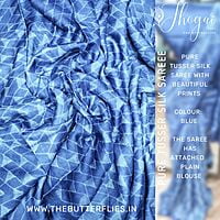 PURE TUSSER SILK SAREE ssgSTUS22507