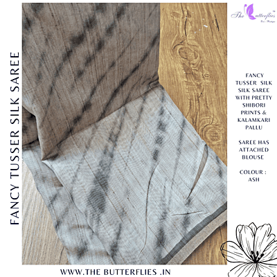 SEMI TUSSER SILK SAREE SFHSTSK23684
