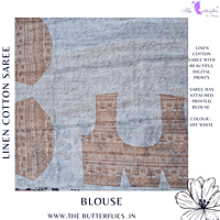 LINEN COTTON SAREE RTFSLIN23739 LINEN COTTON SAREE RTFSLIN23739