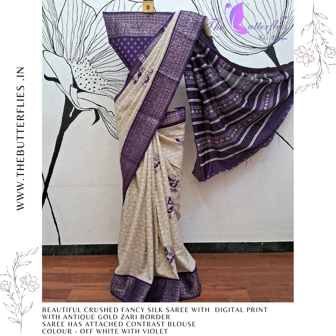FANCY CRUSHED SILK SAREE RJASFSC24104 FANCY CRUSHED SILK SAREE RJASFSC24104