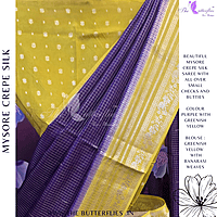 CREPE SILK SAREE NISSCRE24378 CREPE SILK SAREE NISSCRE24378