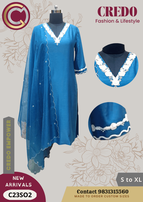 Chanderi silk kurti with dupatta Chanderi silk kurti with dupatta