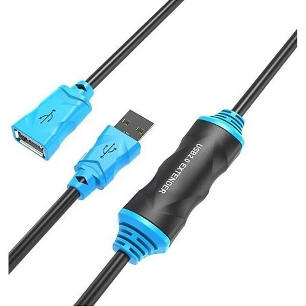 USB 2.0 Active Extension Male to Female Cable with Signal Booster for Printer Scanner Keyboard USB 2.0 Active Extension Male to Female Cable with Signal Booster for Printer Scanner Keyboard