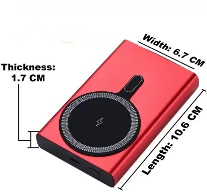 Champion 10000mAh Metallic Magnetic Wireless Power Bank – PD Fast Charging for iPhone & Android Champion 10000mAh Metallic Magnetic Wireless Power Bank – PD Fast Charging for iPhone & Android