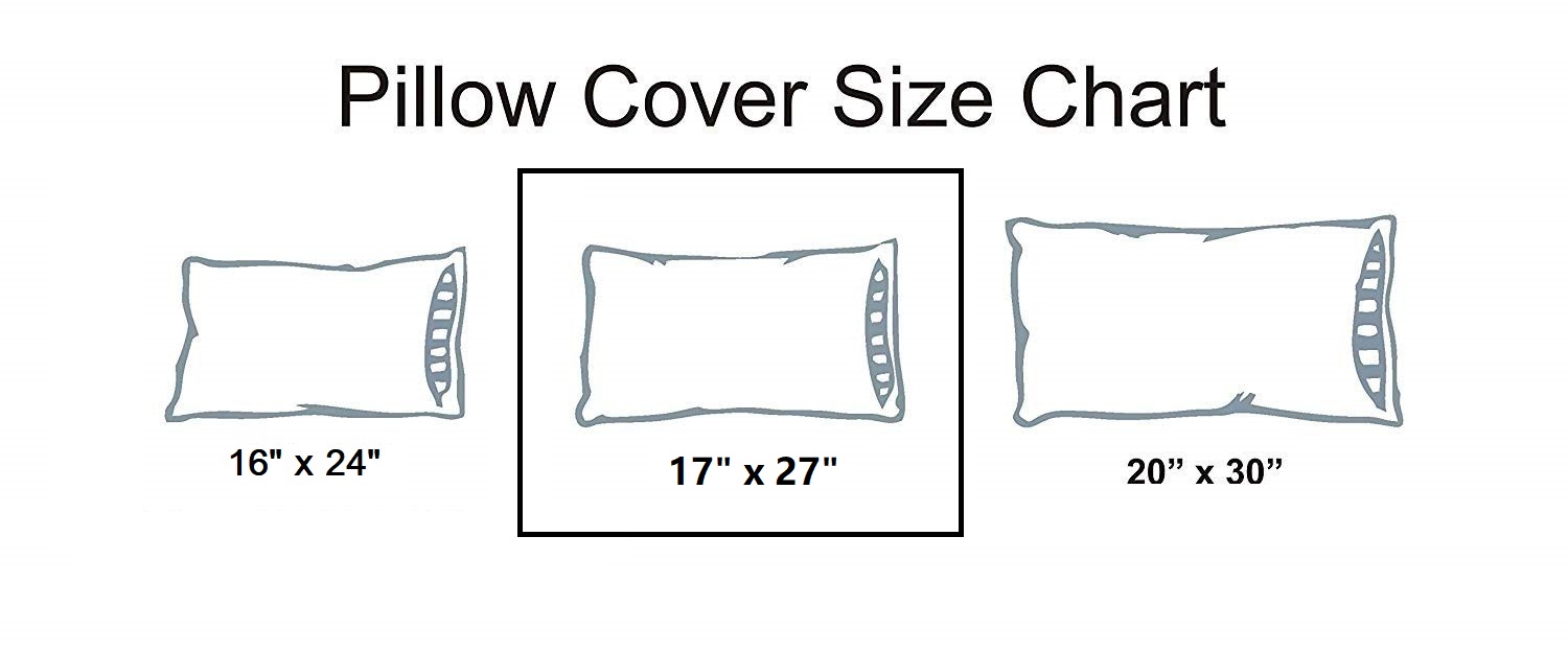 Pillow Cover Framed Glace Cotton 300 TC - Striped - White