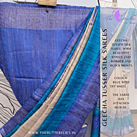 PURE GEECHA TUSSER SILK SAREE YBRSTSK23451 PURE GEECHA TUSSER SILK SAREE YBRSTSK23451