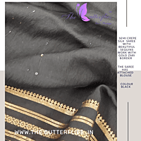SEMI CREPE SILK SAREE DVFSCRE22872