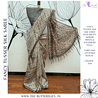 SEMI TUSSER SILK SAREE SFHSTSK23684