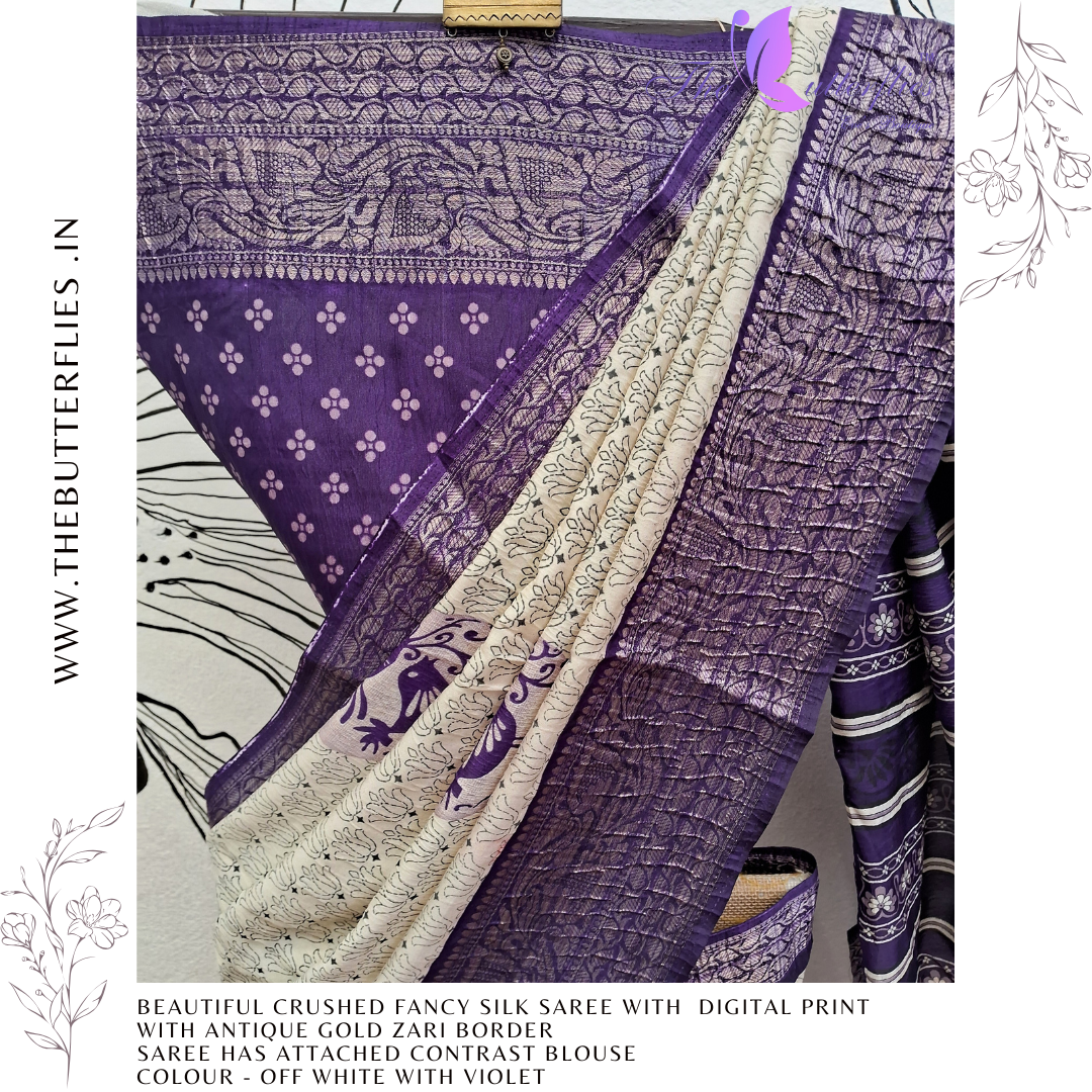 FANCY CRUSHED SILK SAREE RJASFSC24104 FANCY CRUSHED SILK SAREE RJASFSC24104