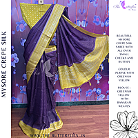 CREPE SILK SAREE NISSCRE24378 CREPE SILK SAREE NISSCRE24378