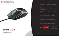 Mouse Portronics Wired
