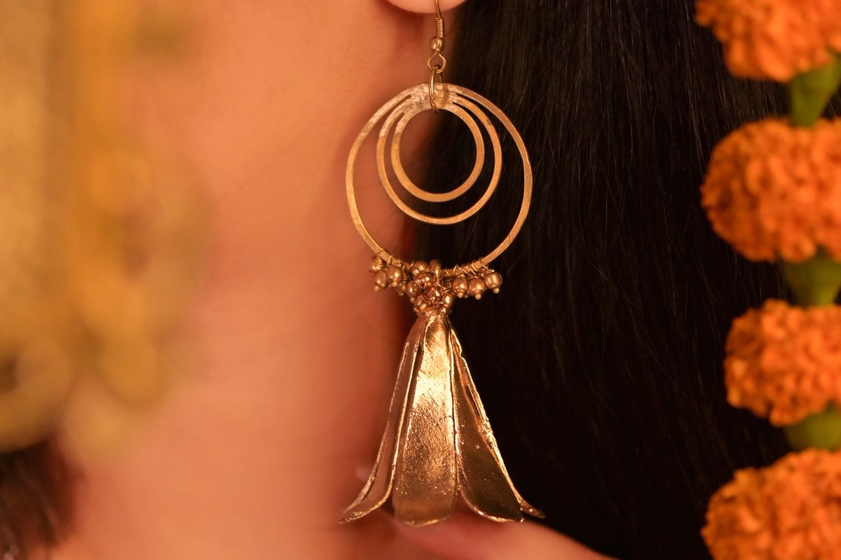 Miharu Statement Floral Earring