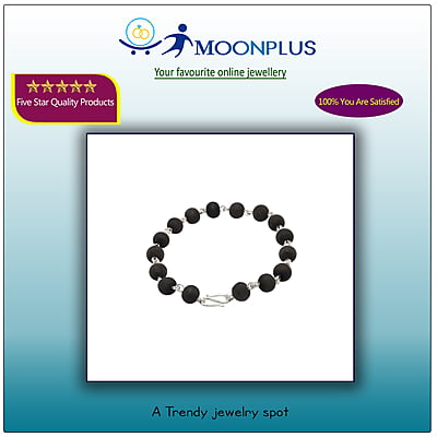 Silver Tied Karungali Bracelet