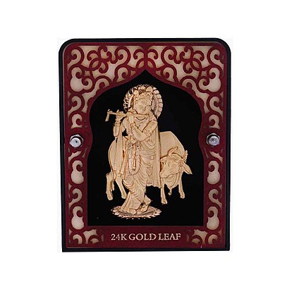 Krishna with Cow Home Decor Frame