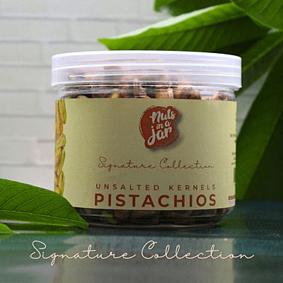 Nuts in a Jar Unsalted Pistachio Kernels Signature Collection 250 Grams Nuts in a Jar Unsalted Pistachio Kernels Signature Collection 250 Grams