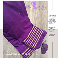 SEMI CREPE SILK SAREE DVFSCRE22871 SEMI CREPE SILK SAREE DVFSCRE22871