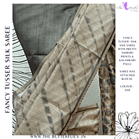 SEMI TUSSER SILK SAREE SFHSTSK23684