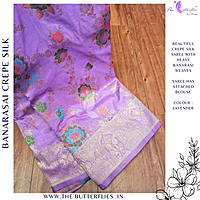 BANARASI CREPE SILK SAREE DCMSBNS24295 BANARASI CREPE SILK SAREE DCMSBNS24295