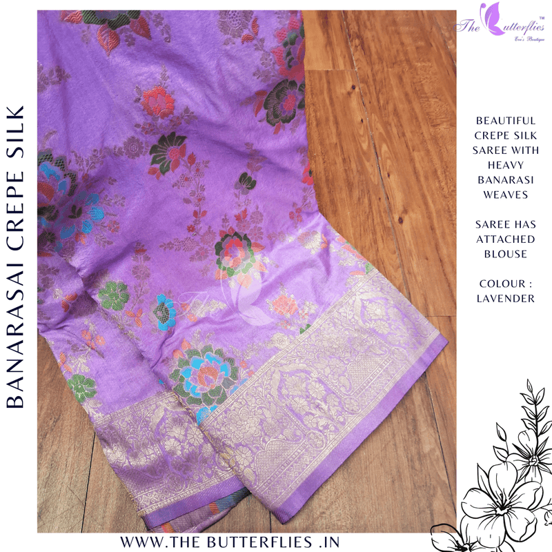 BANARASI CREPE SILK SAREE DCMSBNS24295 BANARASI CREPE SILK SAREE DCMSBNS24295