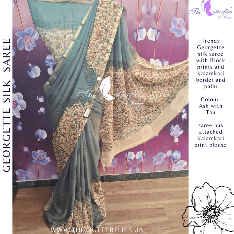 GEORGETTE SILK SAREE ORDSGRS24315 GEORGETTE SILK SAREE ORDSGRS24315