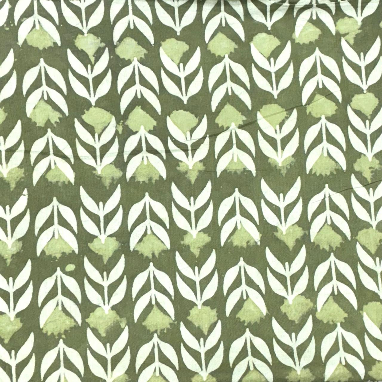 Indigo Dabu Pastel Cotton Print #1