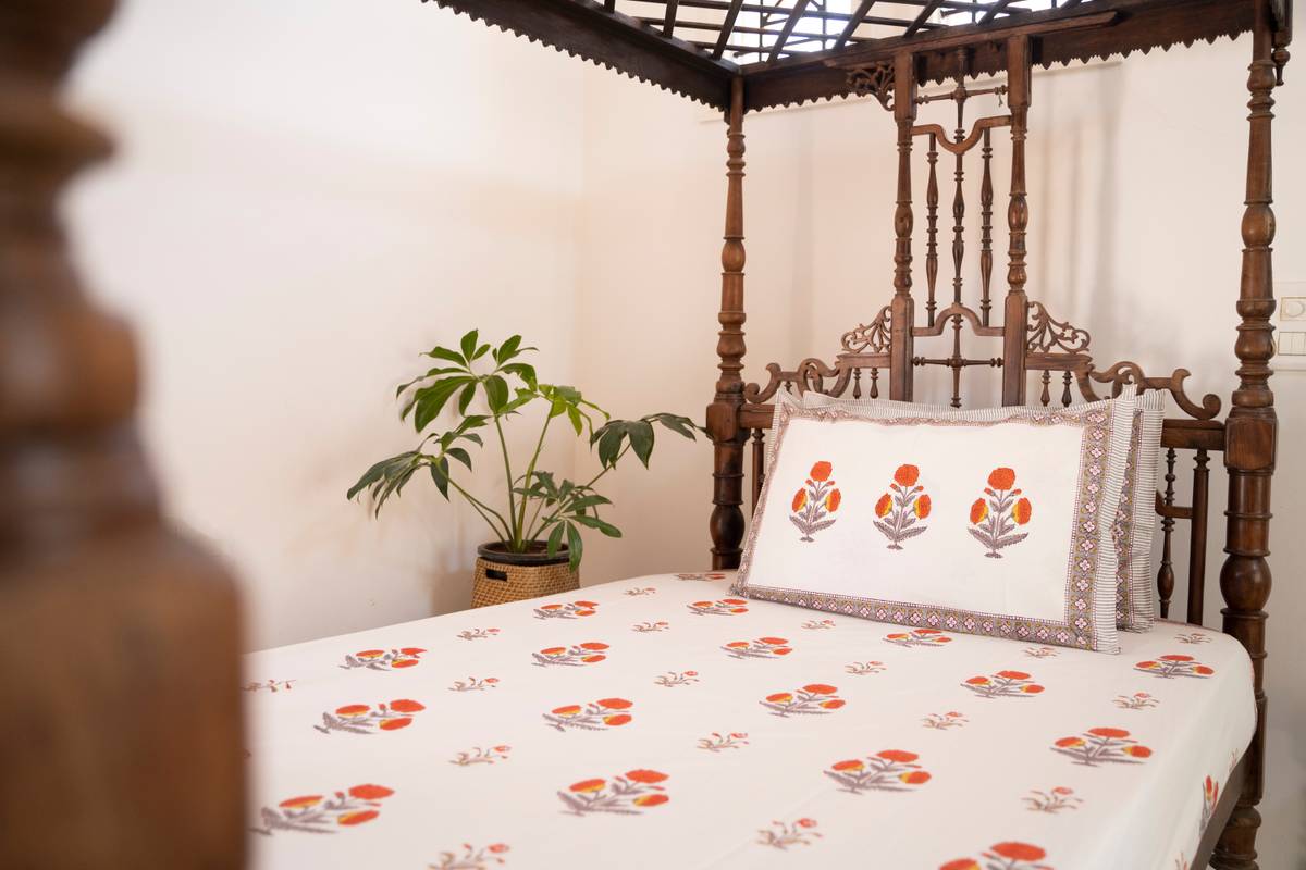 Marigold Musing - Bedsheet
