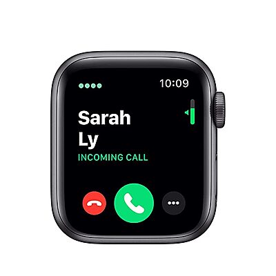 New Apple Watch SE (GPS, 44mm) - Space Grey Aluminium Case with Black Sport Band