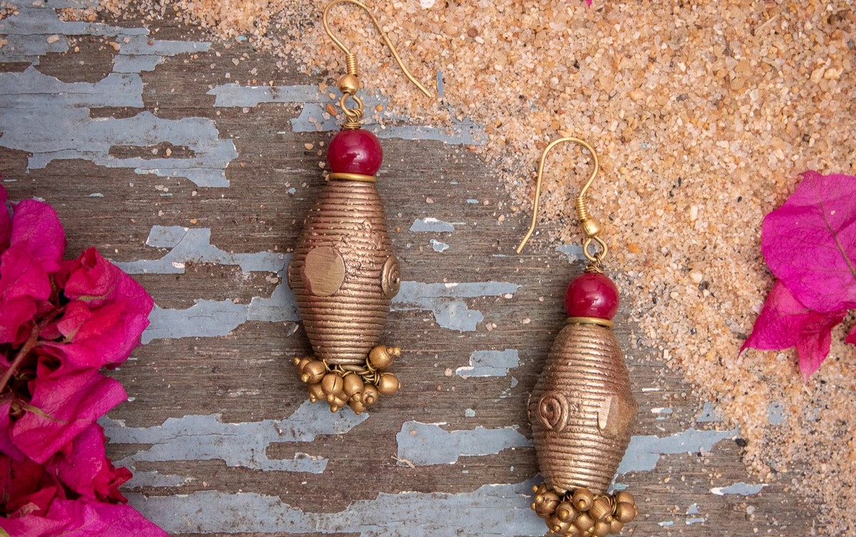 Dhokra Dhol Earrings Dhokra Dhol Earrings