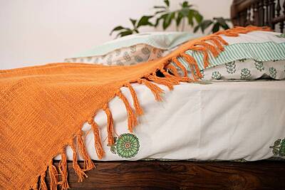 Ochre Brilliance Bed Cover