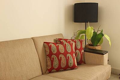 Red Paisley Cushion Cover Red Paisley Cushion Cover