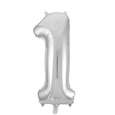 The Magic Balloons Store-16" FOIL Balloons - Silver Numbers