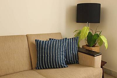 Stripes In Indigo Cushion Cover Stripes In Indigo Cushion Cover