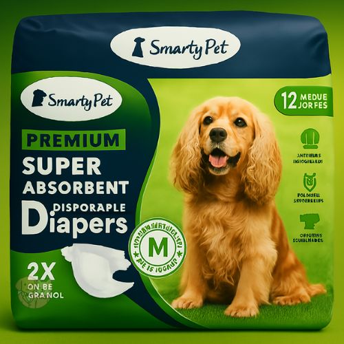 Smarty Pet Disposable Diapers for Dogs & Puppies โ Leak-Proof, Comfortable Fit for All Breeds Smarty Pet Disposable Diapers for Dogs & Puppies โ Leak-Proof, Comfortable Fit for All Breeds