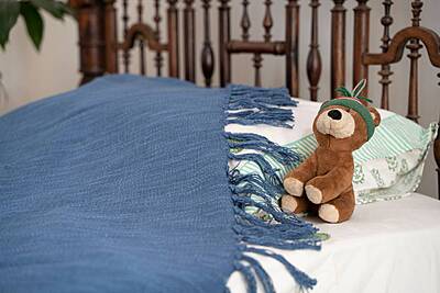 Indigo Fields Bed Cover