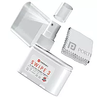 Portronics Swipe 3 Screen & Camera Cleaning Chemical Free Liquid Solution, 250GSM Micro Fibre Cloth, Cleaning Spray for Laptop, TV Screen, Mobile Phone Screen, Camera Lenses, Tablet, Monitor (White) Portronics Swipe 3 Screen & Camera Cleaning Chemical Free Liquid Solution, 250GSM Micro Fibre Cloth, Cleaning Spray for Laptop, TV Screen, Mobile Phone Screen, Camera Lenses, Tablet, Monitor (White)