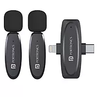 Portronics Vlogmate Dual Mic Omnidirectional Wireless Microphone Portronics Vlogmate Dual Mic Omnidirectional Wireless Microphone