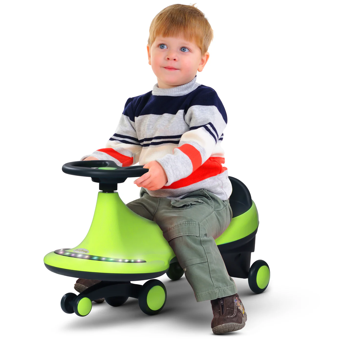Baybee Trix Go Kids Magic Swing Cars for Kids-Pista Green