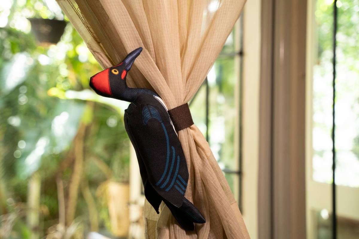 White Bellied Woodpecker Curtain Holder