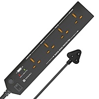 Portronics Power Plate 4 Extension Board – 4 Universal Sockets, USB Charging Port, 1.5m Cord, 1500W, Child Safety Shutter, 3-Pin Multi Plug for Home Appliances and Electronics Portronics Power Plate 4 Extension Board – 4 Universal Sockets, USB Charging Port, 1.5m Cord, 1500W, Child Safety Shutter, 3-Pin Multi Plug for Home Appliances and Electronics
