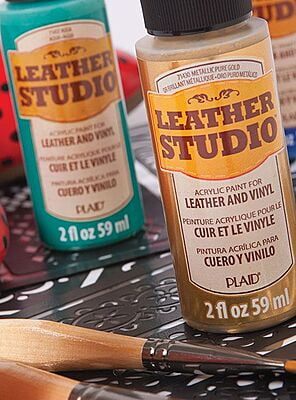 Leather Studio™ Leather & Vinyl Paint Colors - 2 Oz. Leather Studio™ Leather & Vinyl Paint Colors - 2 Oz.