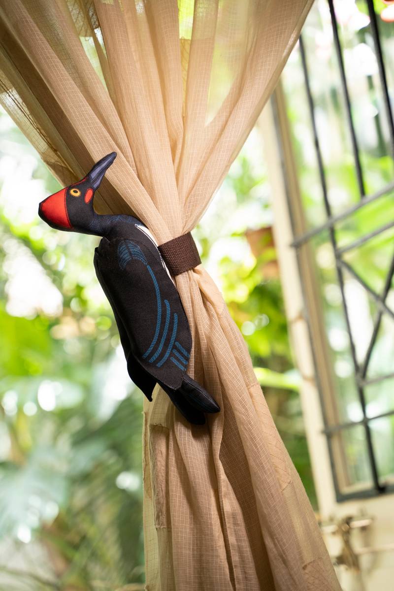 White Bellied Woodpecker Curtain Holder White Bellied Woodpecker Curtain Holder