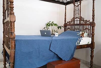 Indigo Fields Bed Cover Indigo Fields Bed Cover
