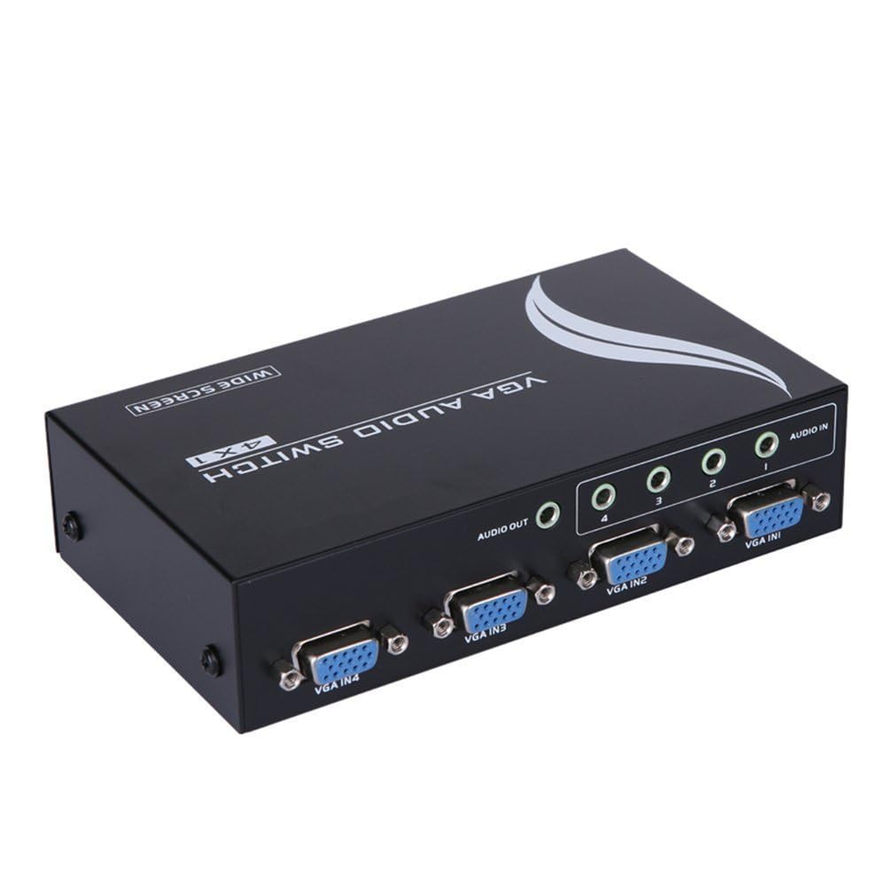 VGA Switch with Button,Two-Way VGA Video Switch for PS4 ,PC, TV,Projector ,Monitor VGA Switch with Button,Two-Way VGA Video Switch for PS4 ,PC, TV,Projector ,Monitor