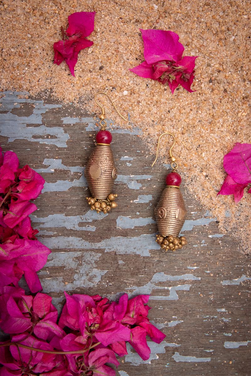 Dhokra Dhol Earrings Dhokra Dhol Earrings