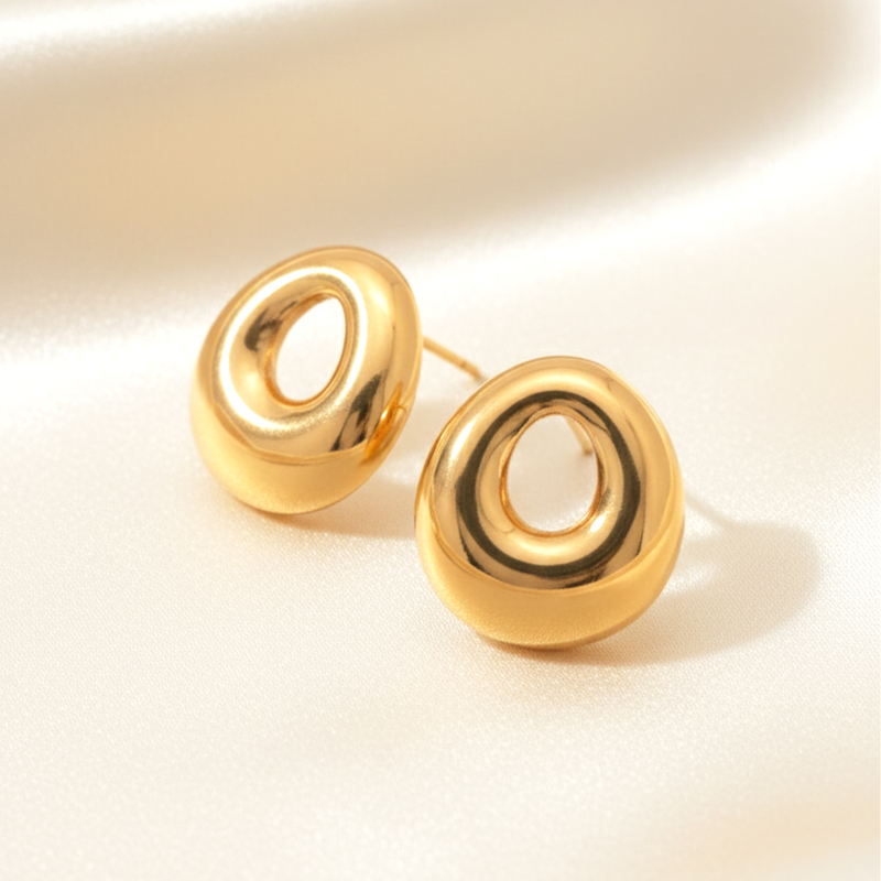 KAYYA21 Elegant Gold-Plated Stainless Steel Earring Combo for Women & Girls