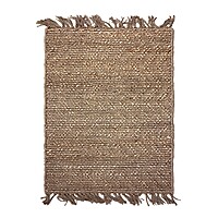 Handmade Natural Jute Area Rug, Braided Reversible, Boho Farmhouse Style, Indoor/Outdoor